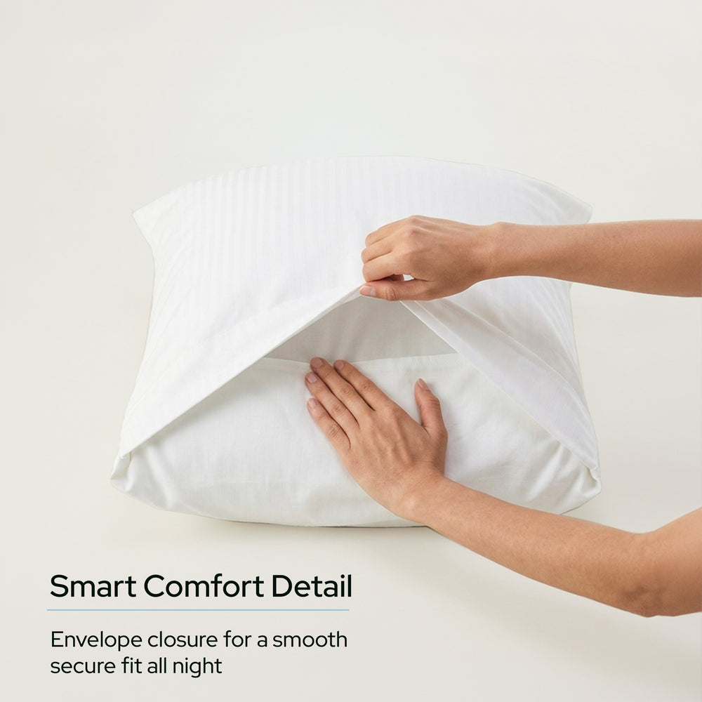 Envelope Flap Pillow Covers | Soft & Breathable Bed Pillow Covers