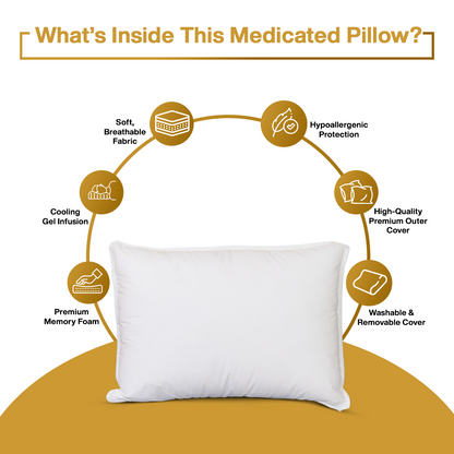 Medicated Pain-Relief Pillow Sleep Without Neck Pain