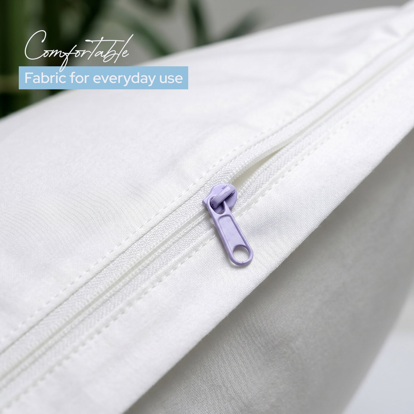 Zipper Pillow Covers | Secure Bed Pillow Covers with Hidden Zipper